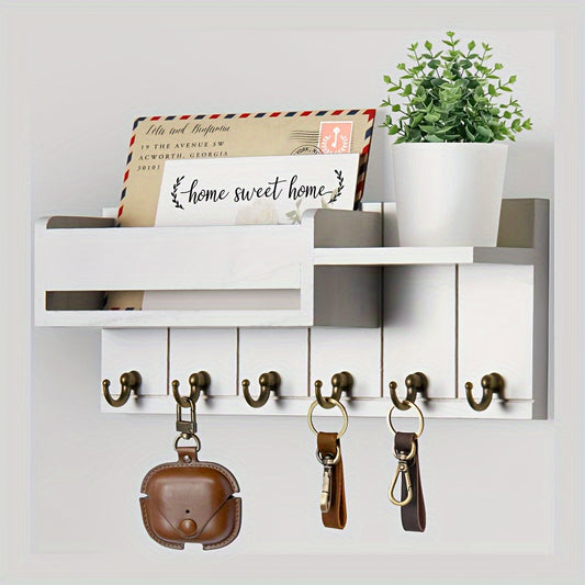 Rustic wooden keychain