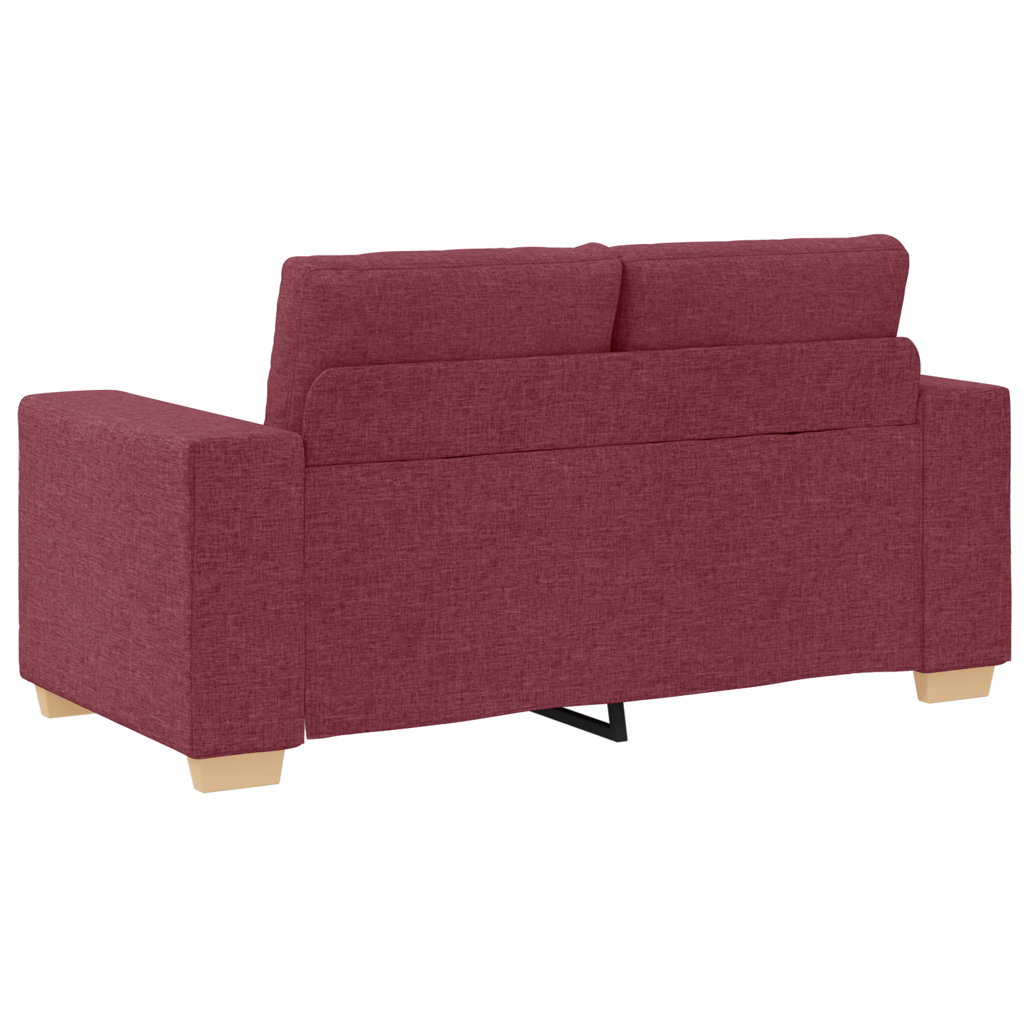 Conjunto de Sofás 2 pcs Vinho Vermelho 221 x 78 x 80 cm Tecido