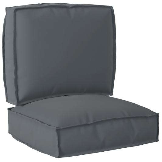 Conjunto de Almofadas para Palete 2 pcs Antracite
