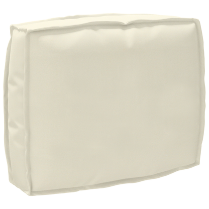 Conjunto de Almofadas para Palete 2 pcs Creme 50 x 50 x 12 cm