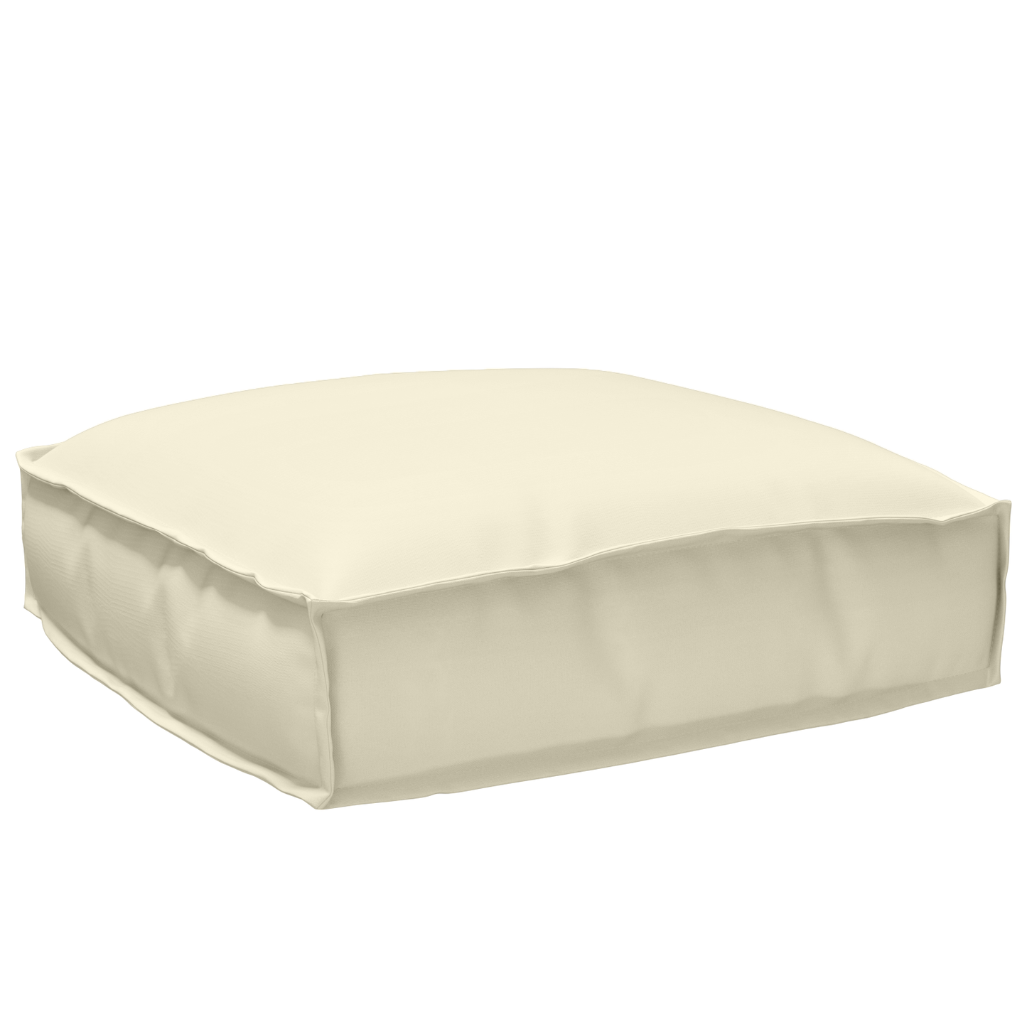 Conjunto de Almofadas para Palete 2 pcs Creme 50 x 50 x 12 cm