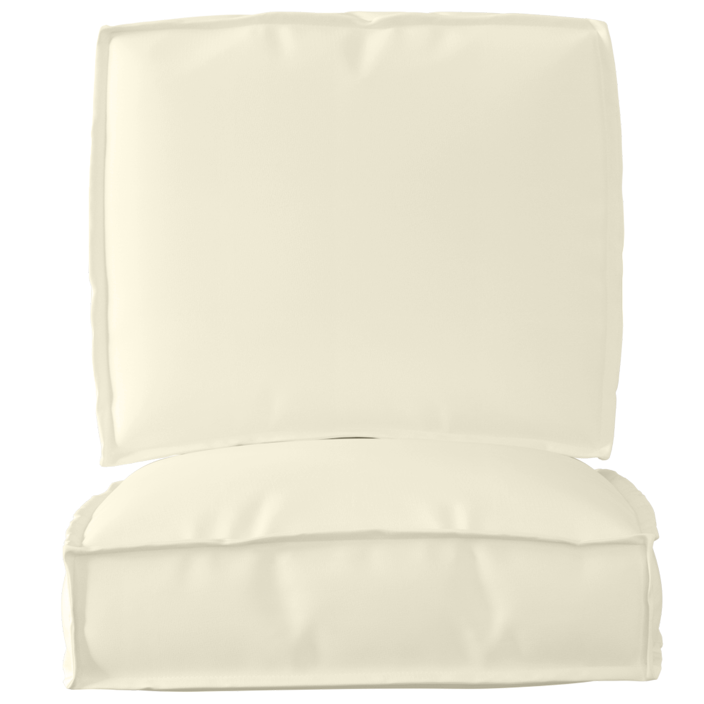 Conjunto de Almofadas para Palete 2 pcs Creme 50 x 50 x 12 cm
