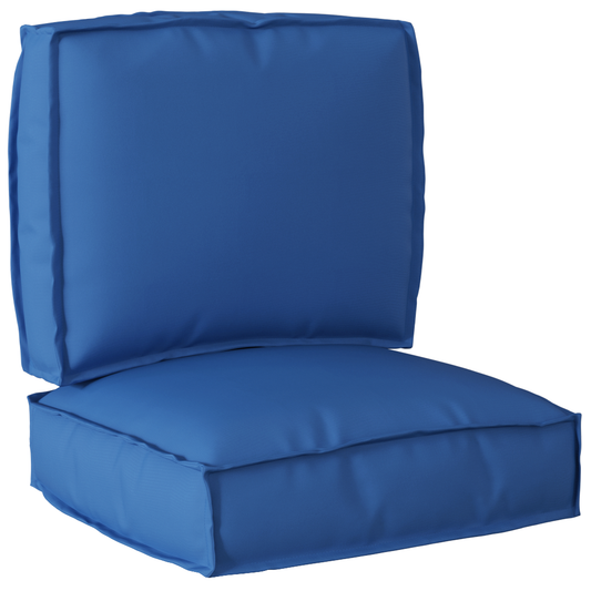 Conjunto de Almofadas para Palete 2 pcs Azul real