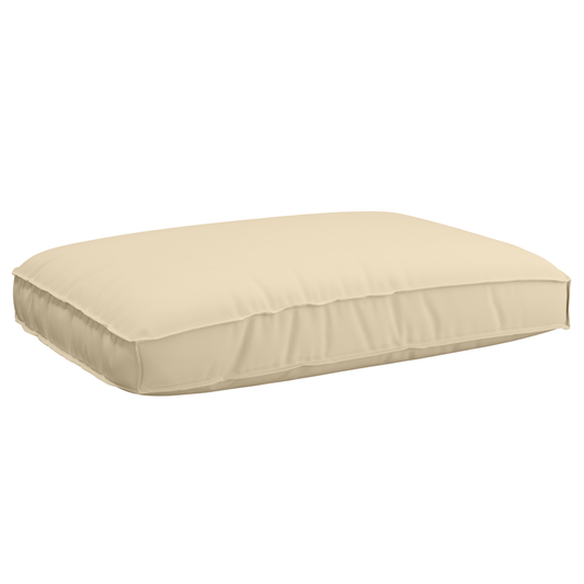 Conjunto de Almofadas para Palete 2 pcs Bege 120 x 80 x 12 cm