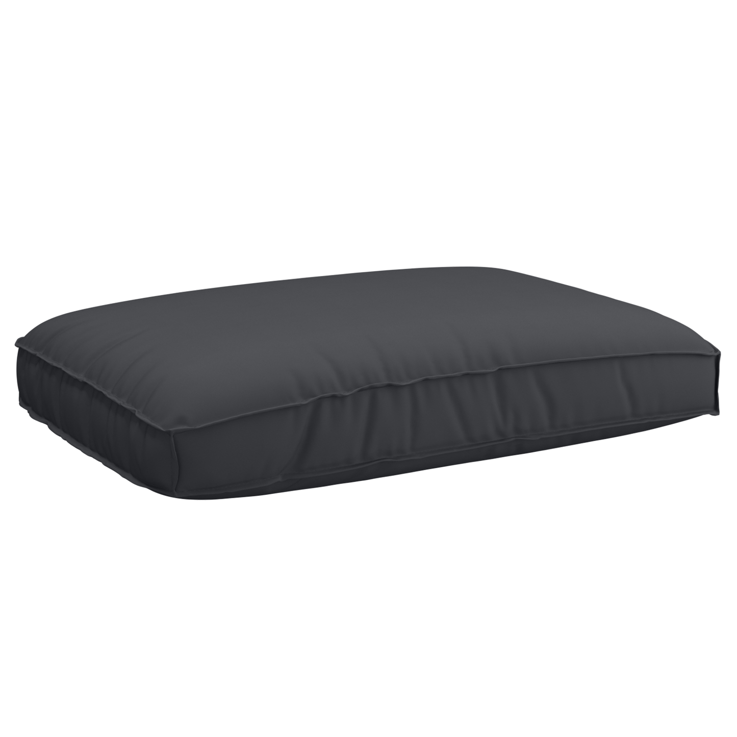 Conjunto de Almofadas para Palete 2 pcs Preto 120 x 80 x 12 cm