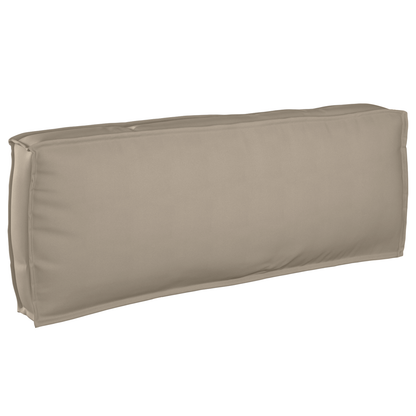 Conjunto de Almofadas para Palete 2 pcs Cinzento-acastanhado