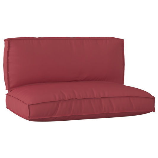 Conjunto de Almofadas para Palete 2 pcs vermelho tinto