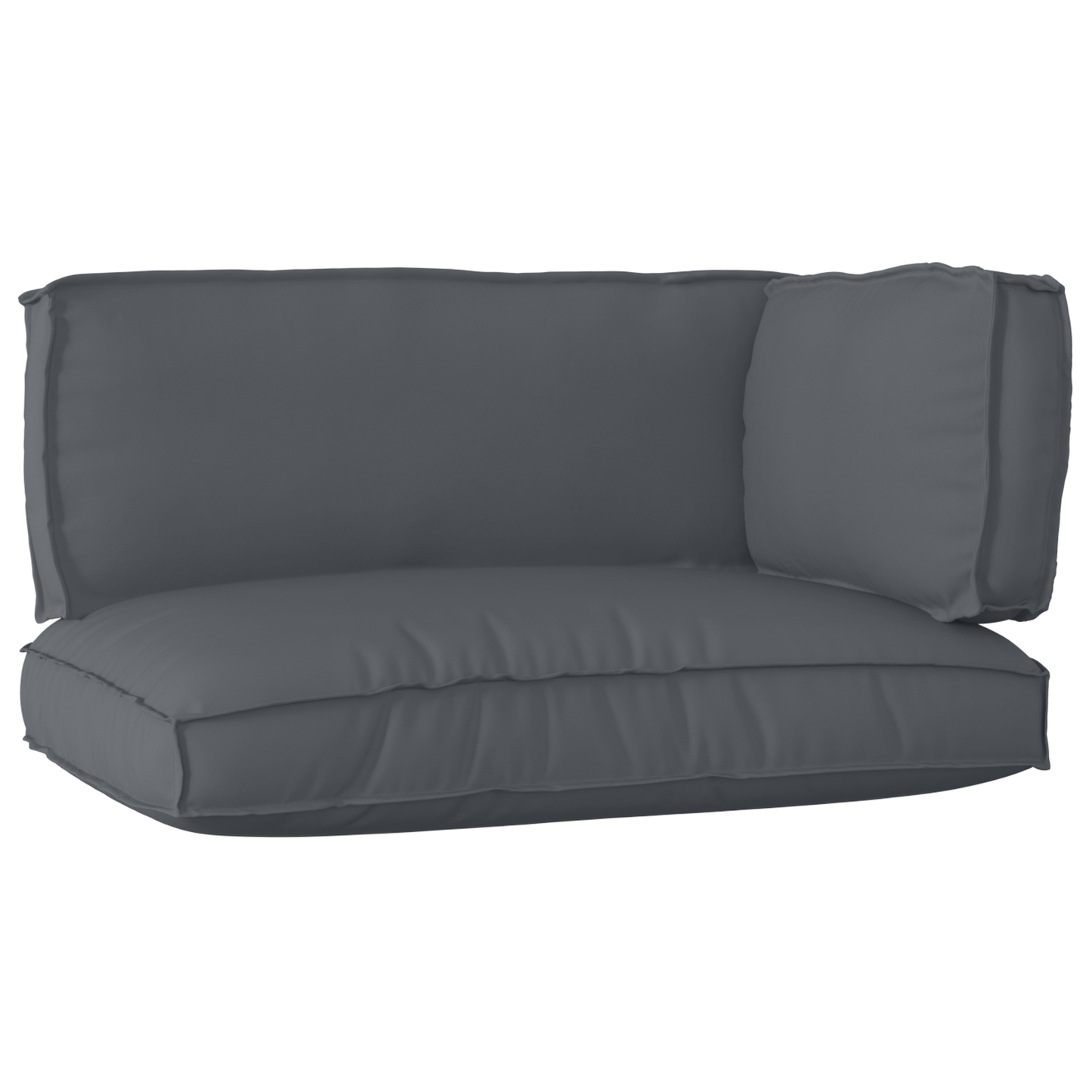 Conjunto de Almofadas para Palete 3 pcs Antracite