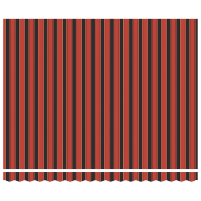 Toldo Retrátil amarelo e laranja 400 × 350 cm Poliéster