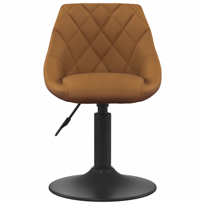 Cadeiras de Jantar Giratórias 2 pcs Castanho 46 x 44 x 77.5 cm