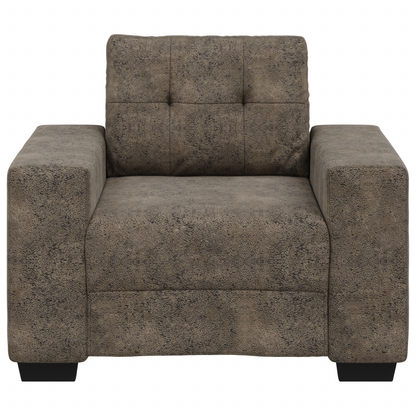 Cadeira Sofa com almofada Cinzento escuro Couro sintético
