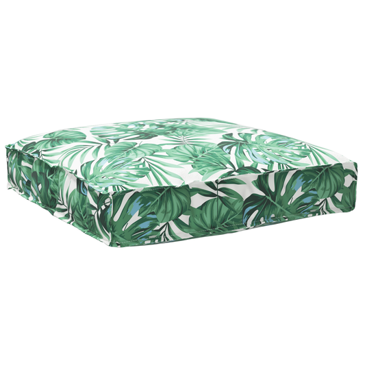 Almofada de palete para assento Floral Padrão de folhas