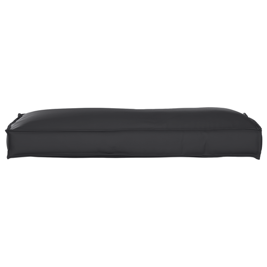 Almofada de palete para encosto Preto 120 x 40 x 12 cm