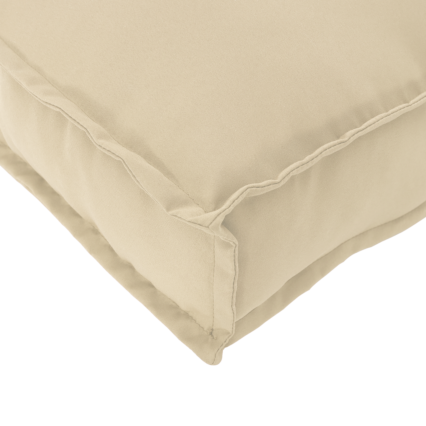 Almofada de palete para assento Bege 120 x 80 x 12 cm