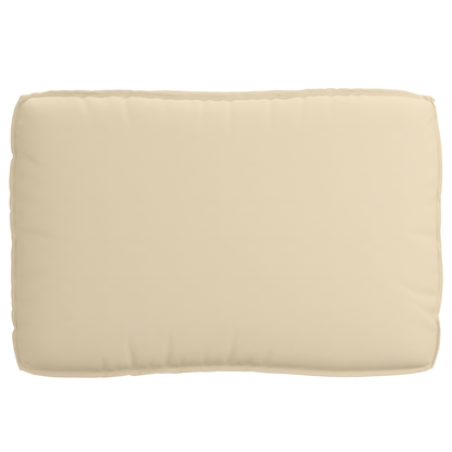 Almofada de palete para assento Bege 120 x 80 x 12 cm