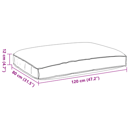 Almofada de palete para assento Cinzento-acastanhado