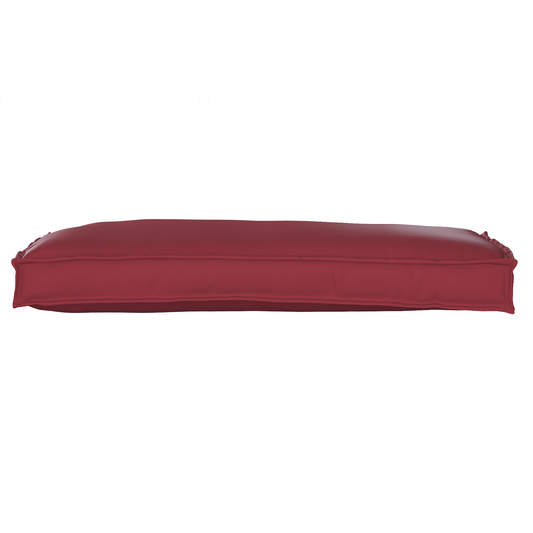 Almofada de palete para banco Vinho Vermelho 100 x 40 x 8 cm