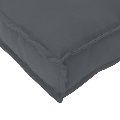 Almofada de palete para banco Antracite 120 x 40 x 8 cm