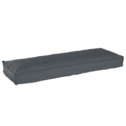 Almofada de palete para banco Antracite 120 x 40 x 8 cm
