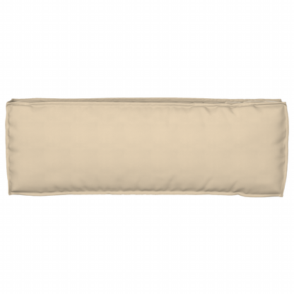 Almofada de palete para banco Bege 120 x 40 x 8 cm