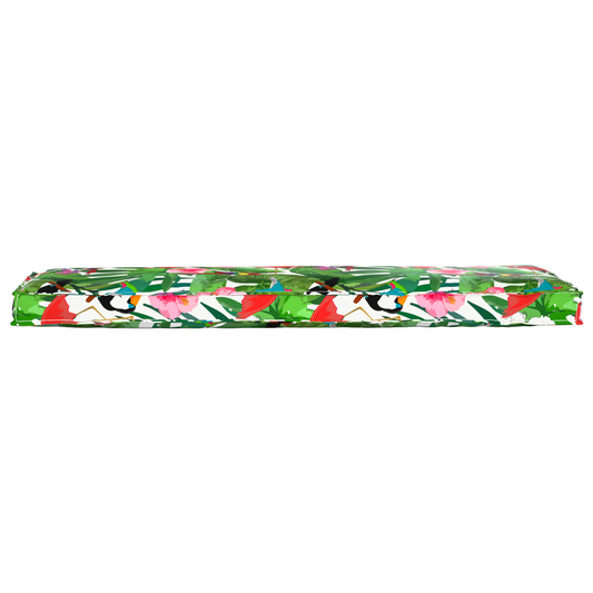 Almofada de palete para banco Floral Multicolor 140 x 40 x 8 cm