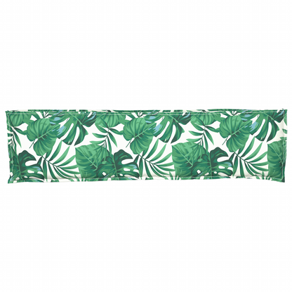 Almofada de palete para banco Padrão de folhas 150 x 40 x 8 cm