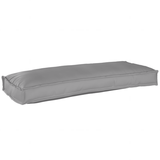 Conjunto de Almofadas para Palete 2 pcs Cinzeto 100 x 40 x 8 cm