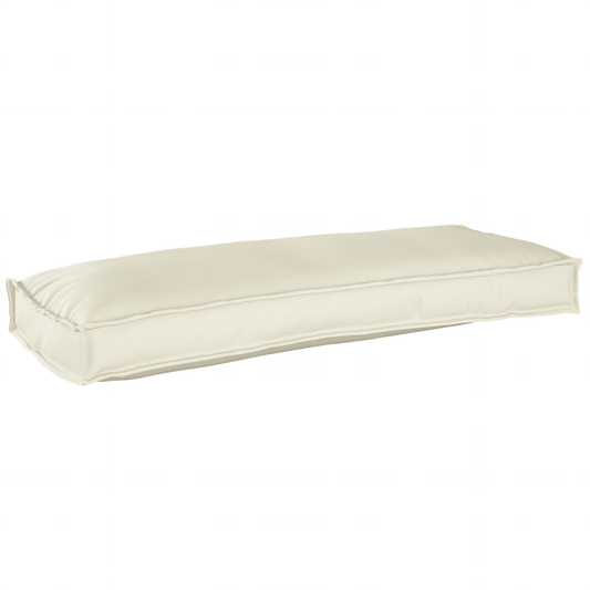 Conjunto de Almofadas para Palete 2 pcs Creme 100 x 40 x 8 cm
