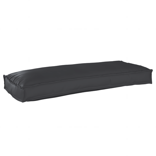 Conjunto de Almofadas para Palete 2 pcs Preto 100 x 40 x 8 cm