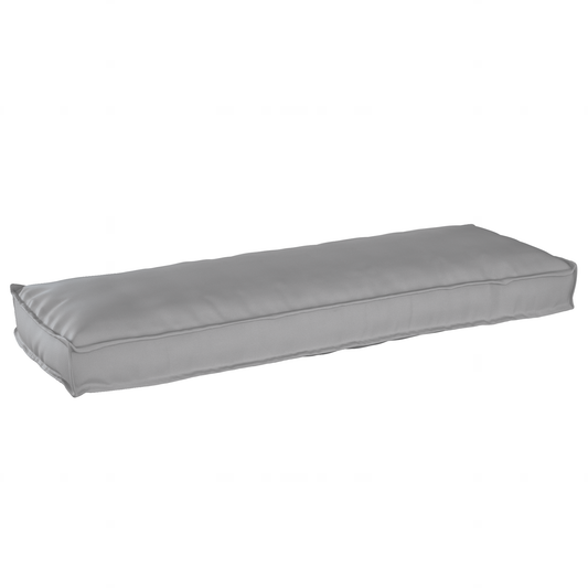 Conjunto de Almofadas para Palete 2 pcs Cinzeto 120 x 40 x 8 cm