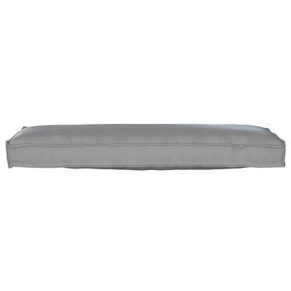 Conjunto de Almofadas para Palete 2 pcs Cinzeto 120 x 40 x 8 cm
