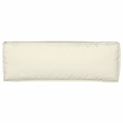 Conjunto de Almofadas para Palete 2 pcs Creme 120 x 40 x 8 cm