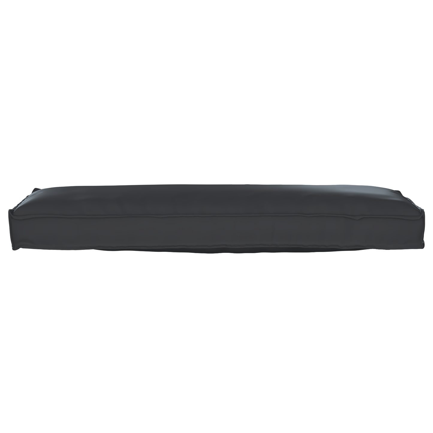 Conjunto de Almofadas para Palete 2 pcs Preto 120 x 40 x 8 cm