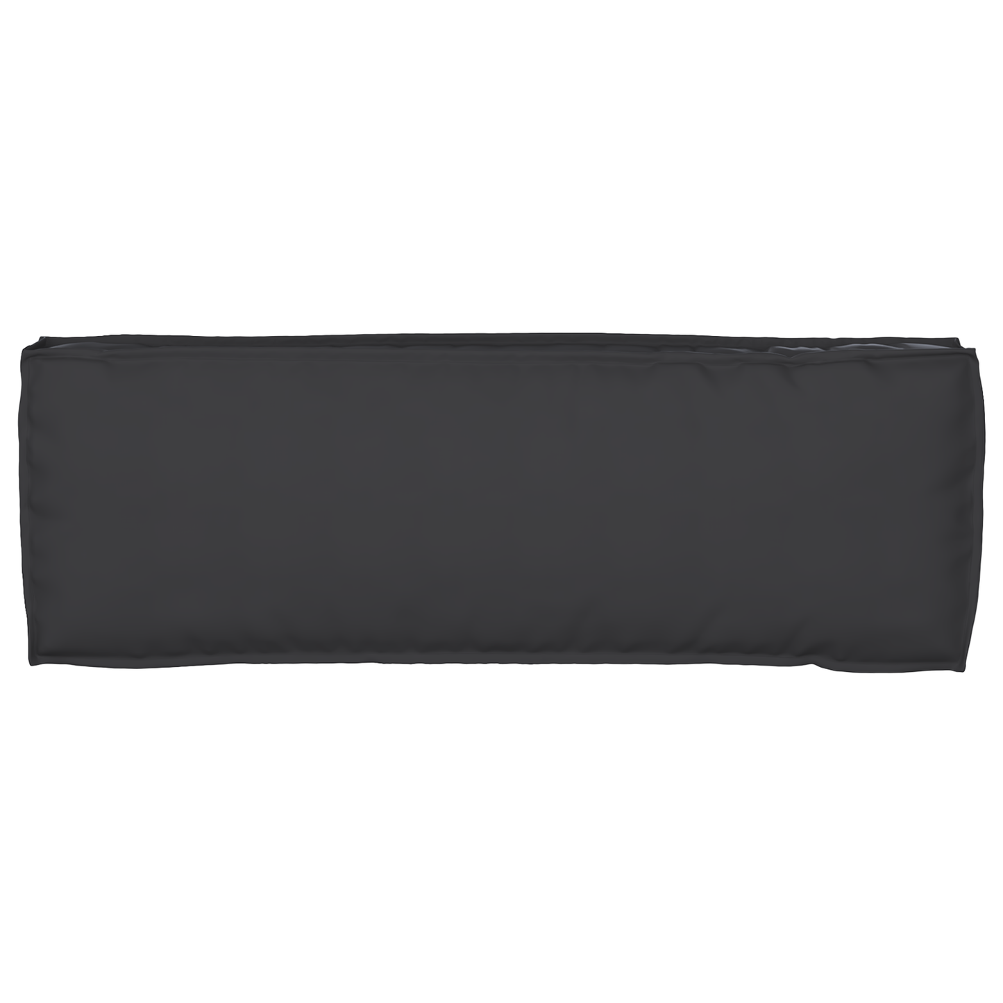 Conjunto de Almofadas para Palete 2 pcs Preto 120 x 40 x 8 cm