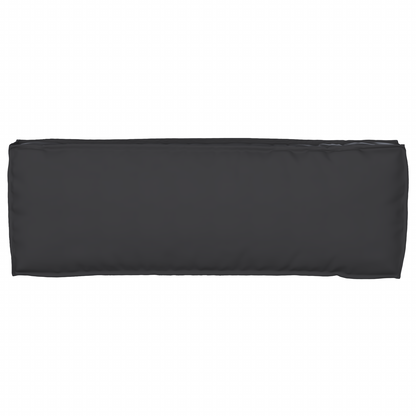 Conjunto de Almofadas para Palete 2 pcs Preto 120 x 40 x 8 cm
