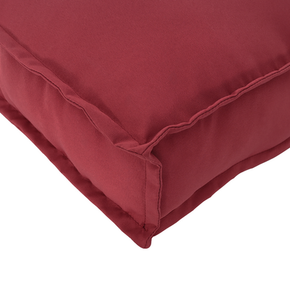 Conjunto de Almofadas para Palete 2 pcs vermelho tinto