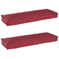 Conjunto de Almofadas para Palete 2 pcs vermelho tinto