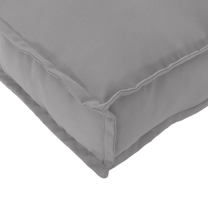 Conjunto de Almofadas para Palete 2 pcs Cinzeto 150 x 40 x 8 cm