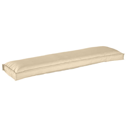 Conjunto de Almofadas para Palete 2 pcs Bege 150 x 40 x 8 cm