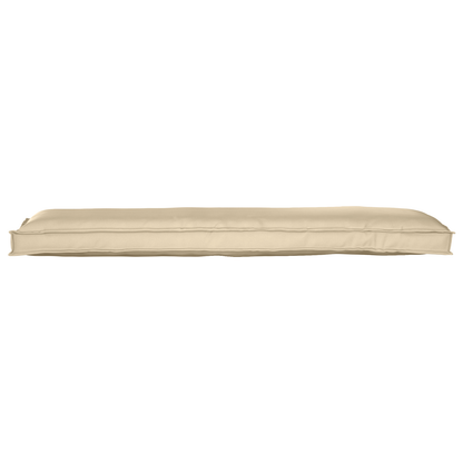 Conjunto de Almofadas para Palete 2 pcs Bege 150 x 40 x 8 cm