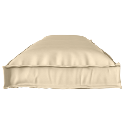 Conjunto de Almofadas para Palete 2 pcs Bege 150 x 40 x 8 cm