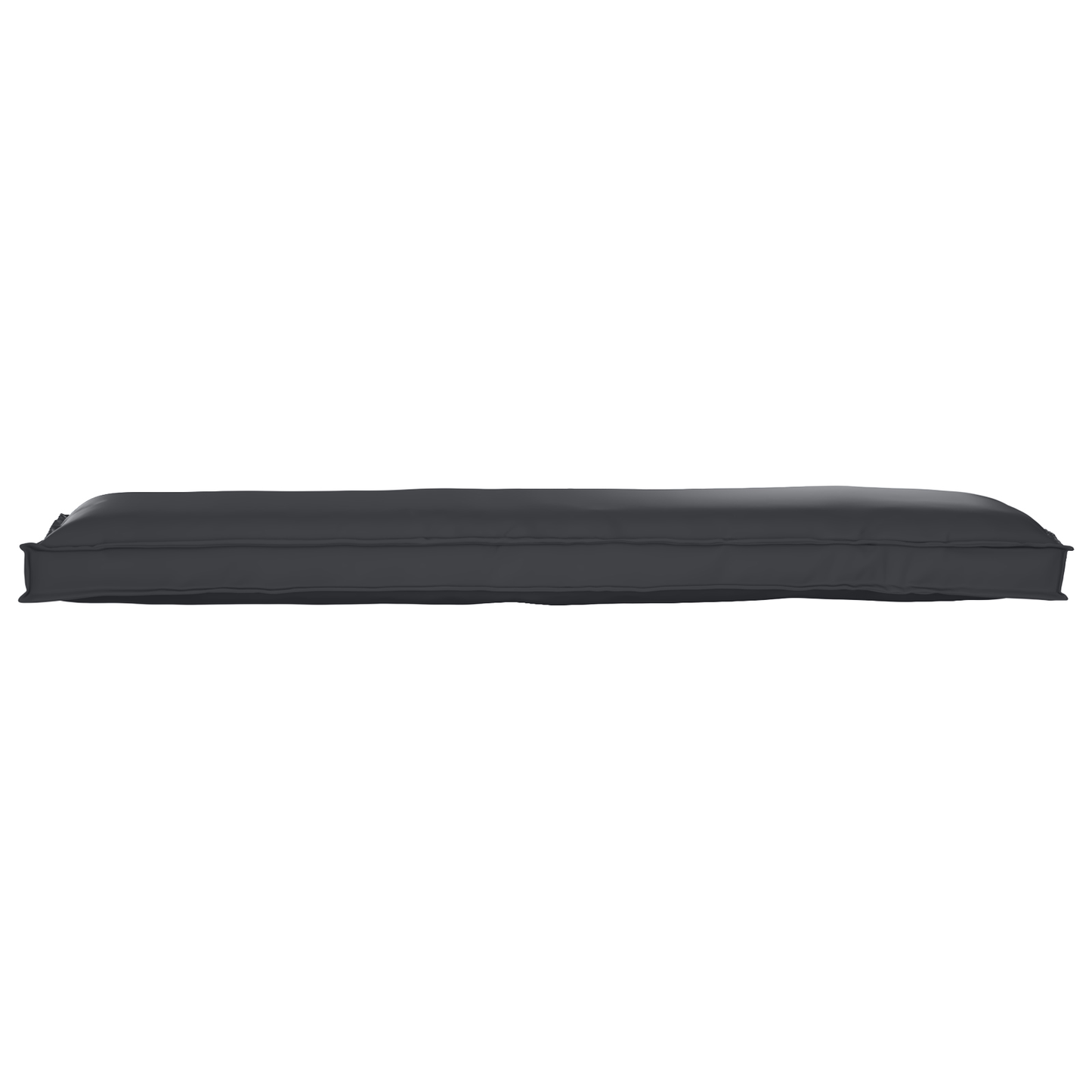 Conjunto de Almofadas para Palete 2 pcs Preto 150 x 40 x 8 cm