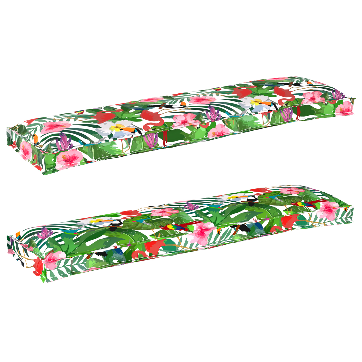 Conjunto de Almofadas para Palete Floral 2 pcs Selva Tropical