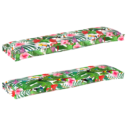 Conjunto de Almofadas para Palete Floral 2 pcs Selva Tropical