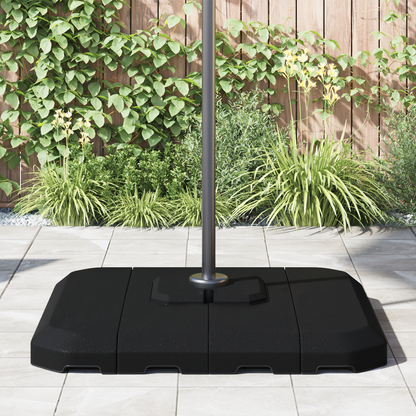 Conjunto de Base para Parasol Cantilever 4 pcs Preto