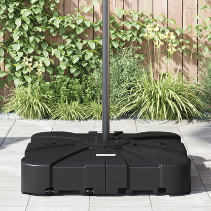 Conjunto de Base para Parasol Cantilever 2 pcs Preto